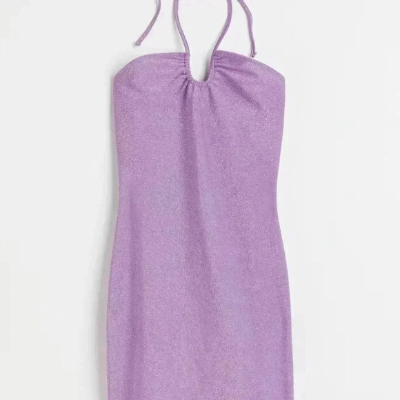 H&M Lavender Halter Neck Dress - Picture 1 of 4